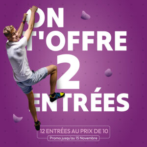 12 entrées au prix de 10 chez Climb Up Aix Les Milles
