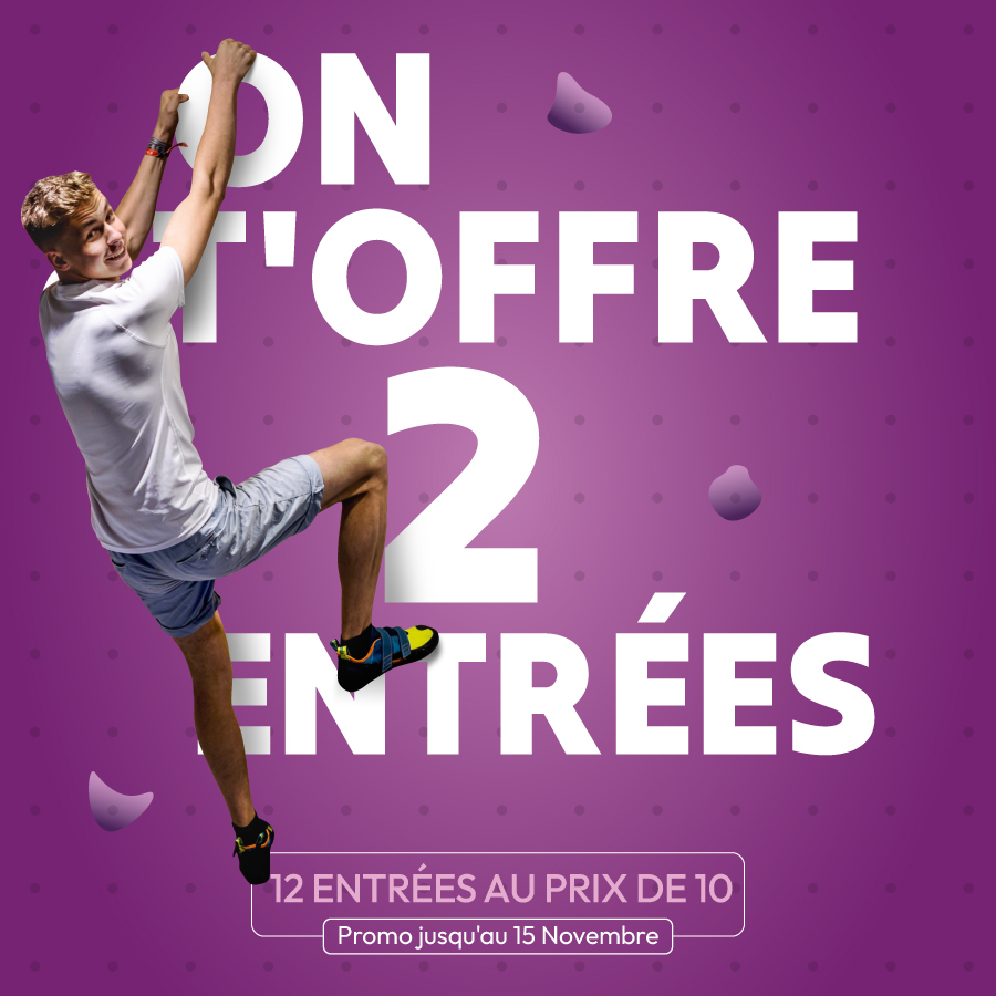12 entrées au prix de 10 chez Climb Up Aix Les Milles